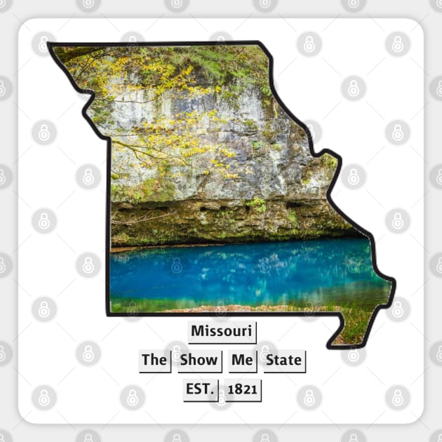 Missouri USA Magnet by Designs by Dyer